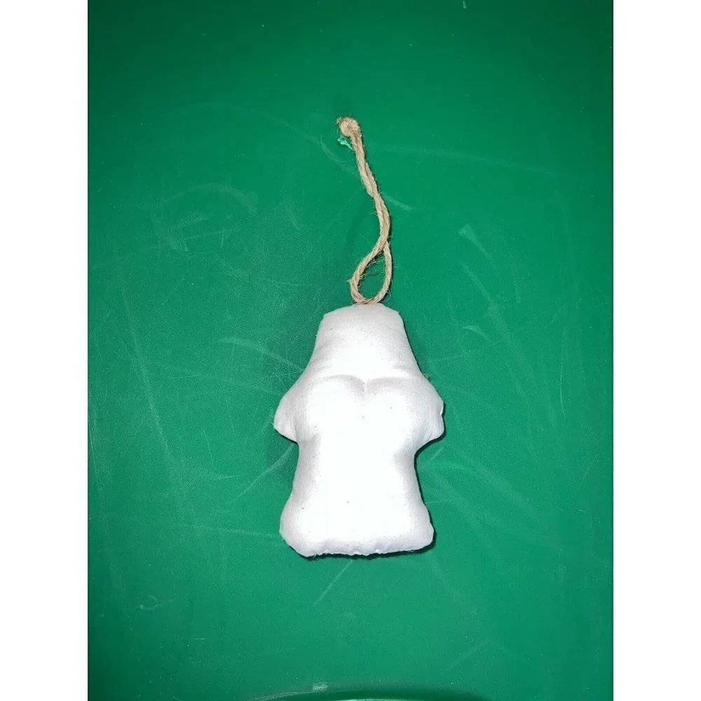 Vintage Handmade Stitched Cloth CHRISTMAS ANGEL  Ornament 6